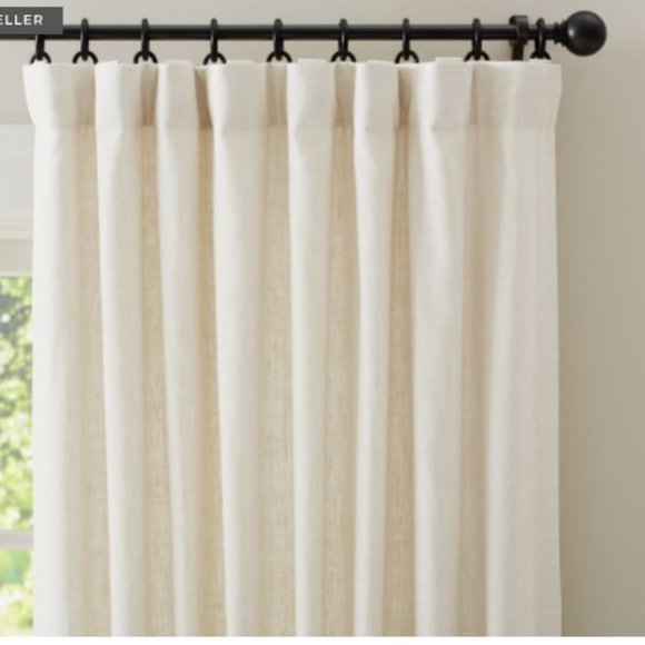 {1} Emery Linen/Cotton Rod Pocket Blackout Drape